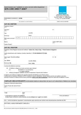 modulo SEPA Direct Debt Core