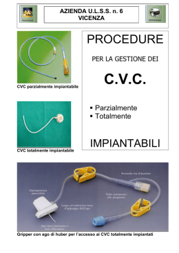 Gli Accessi Venosi Centrali E Periferici